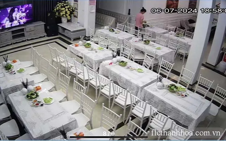 Phòng khách villa Rosalia rộng rãi đê tổ chức gala
